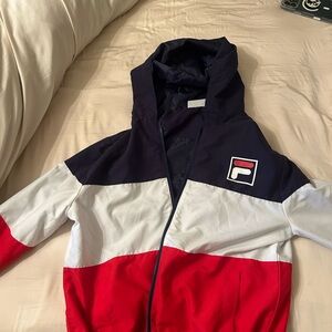 Fila Kids Red, White, and Blue Jacket Size M